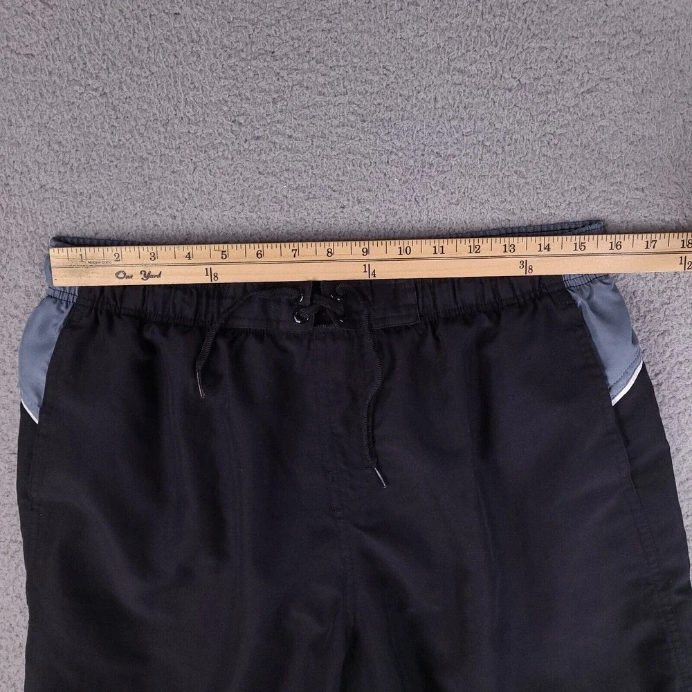 Nike Swim Trunks Mens Large Black‎ Board Shorts Drawstring Surfing Swimwear